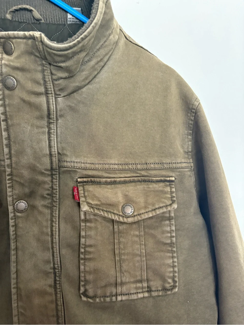 Levi’s Quilted Field Jacket - Olive Green - Large